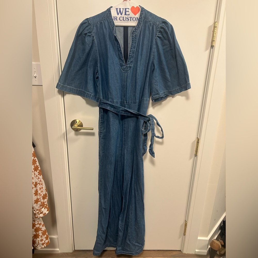 Unsubscribe denim jumpsuit size 4